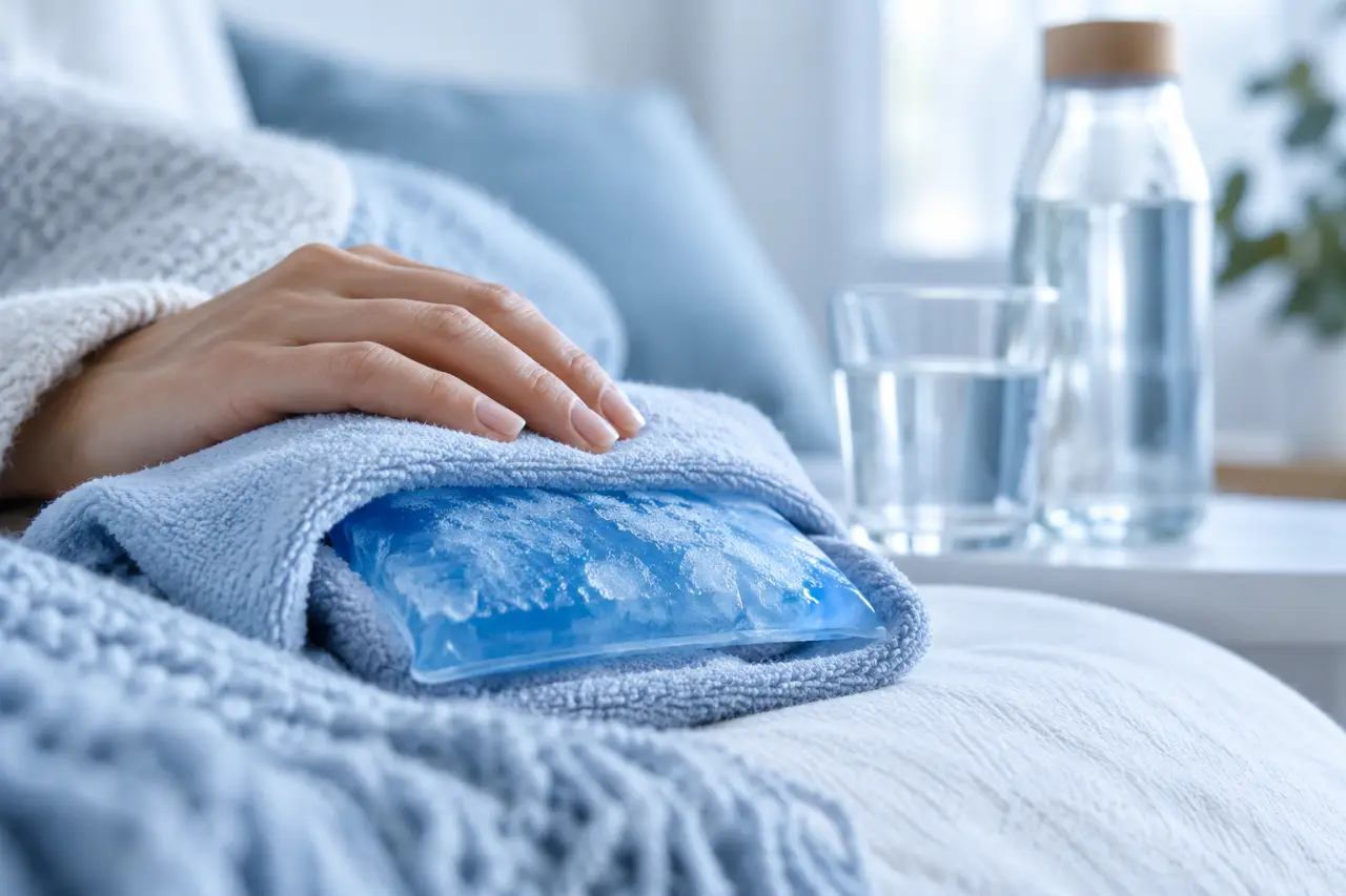 Une migraine se soulage d’abord par le calme, le froid et l’hydratation