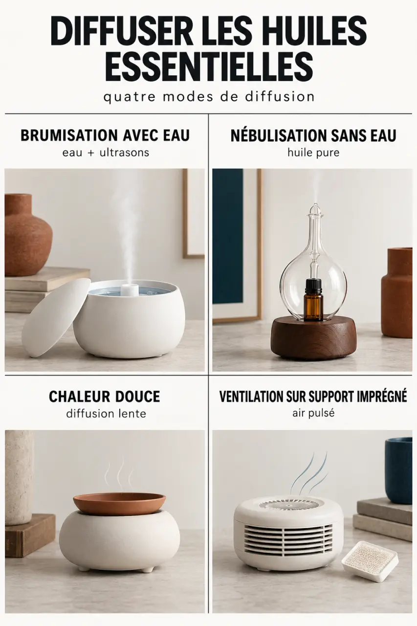 Les principaux types de diffuseurs et huiles essentielles pour diffuseur électrique