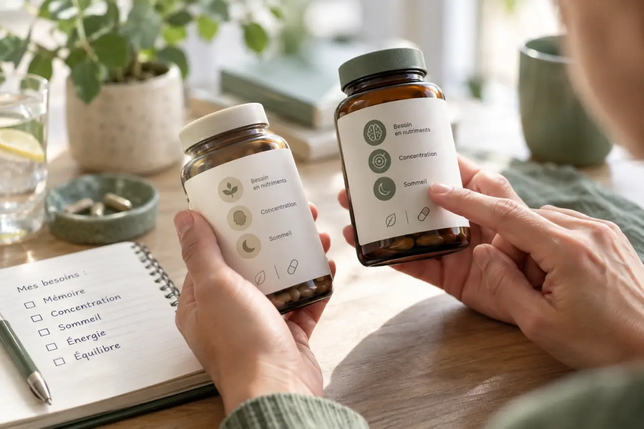 Un complément alimentaire mémoire se choisit selon le besoin, pas selon la promesse
