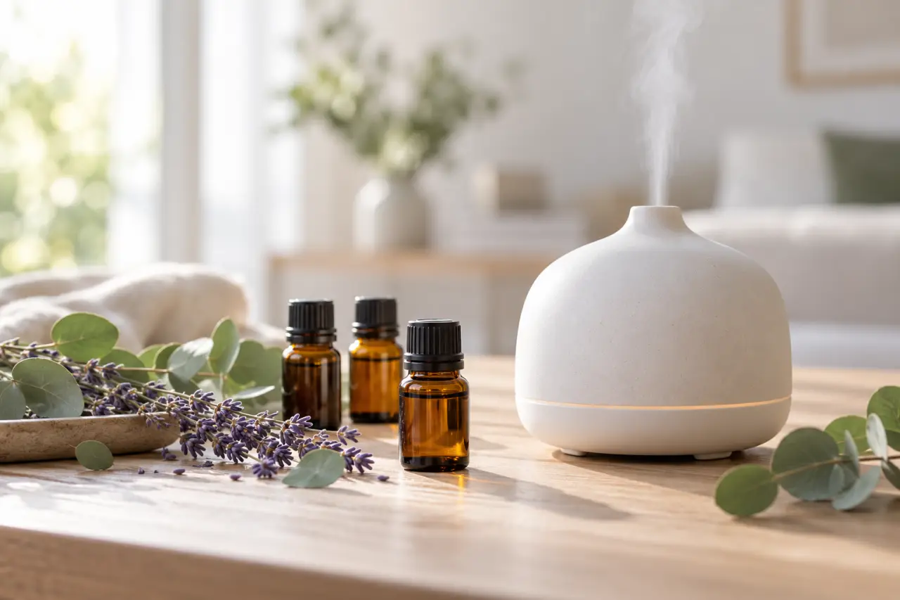 Huiles essentielles pour diffuseur électrique : parfumer sans saturer l’air