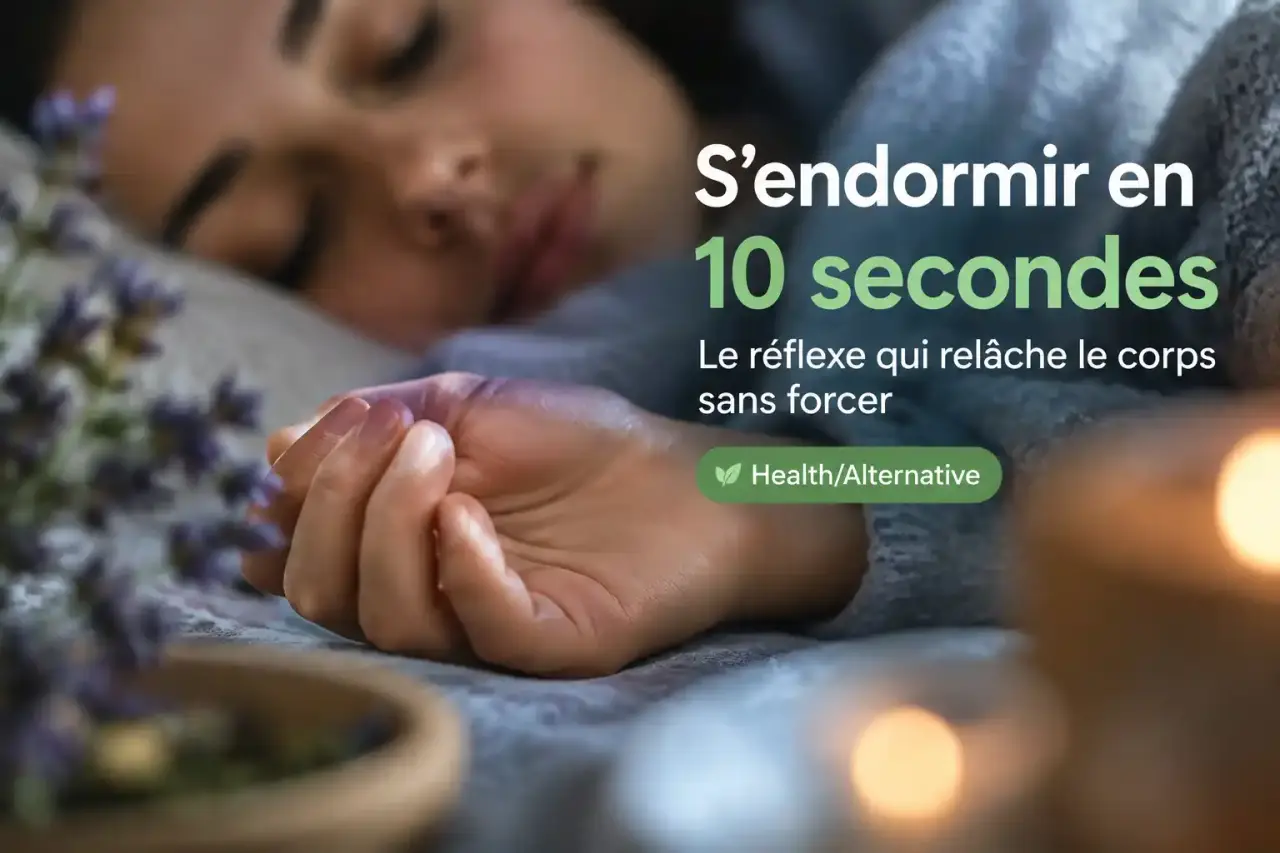S’endormir en 10 secondes : le réflexe qui relâche le corps sans forcer