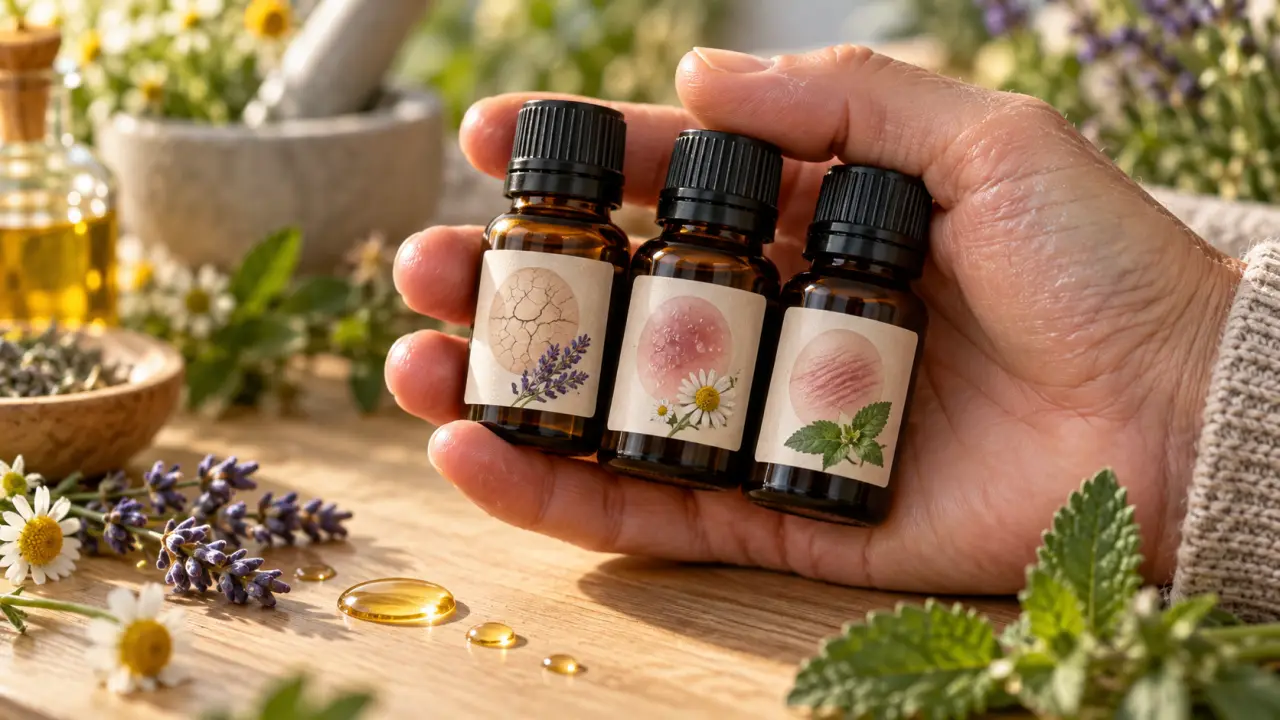 Eczéma sec, suintant ou nerveux : l'huile essentielle change selon le symptôme