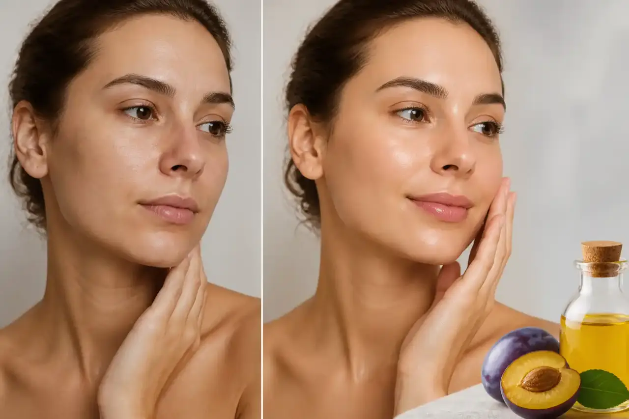 Texture lumineuse d’une huile ou crème naturelle sur une feuille verte dans une ambiance spa