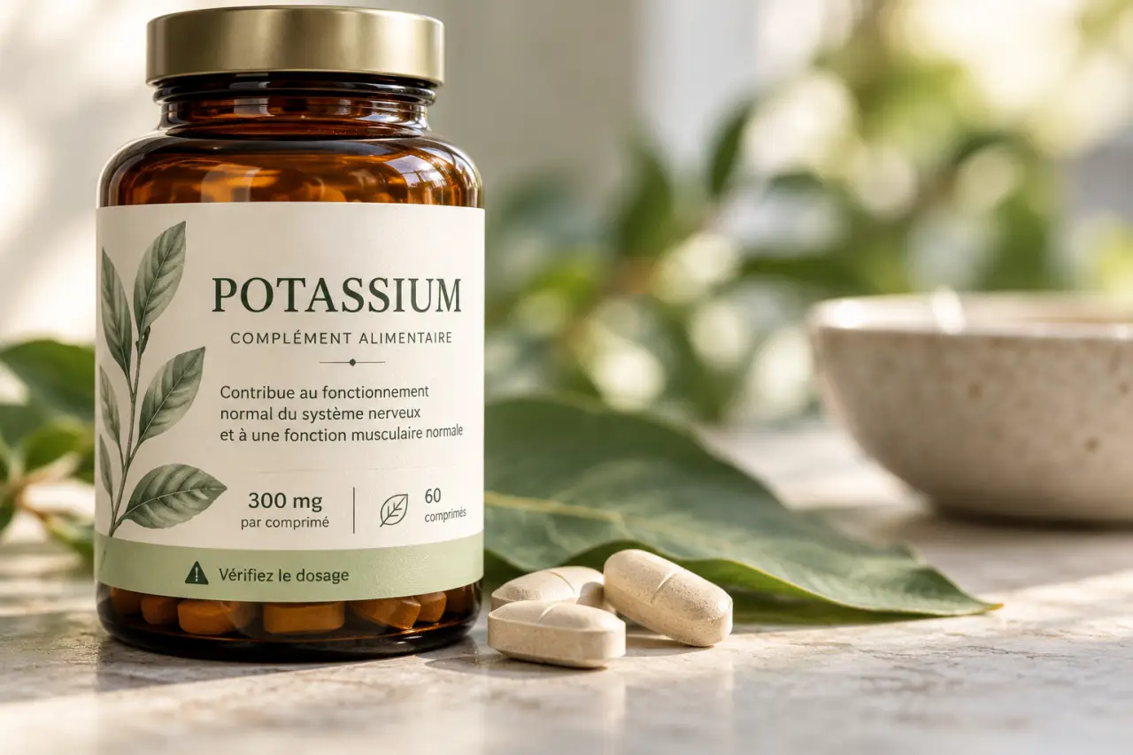 Complément alimentaire de potassium : vérifiez le dosage avant de risquer le déséquilibre cardiaque