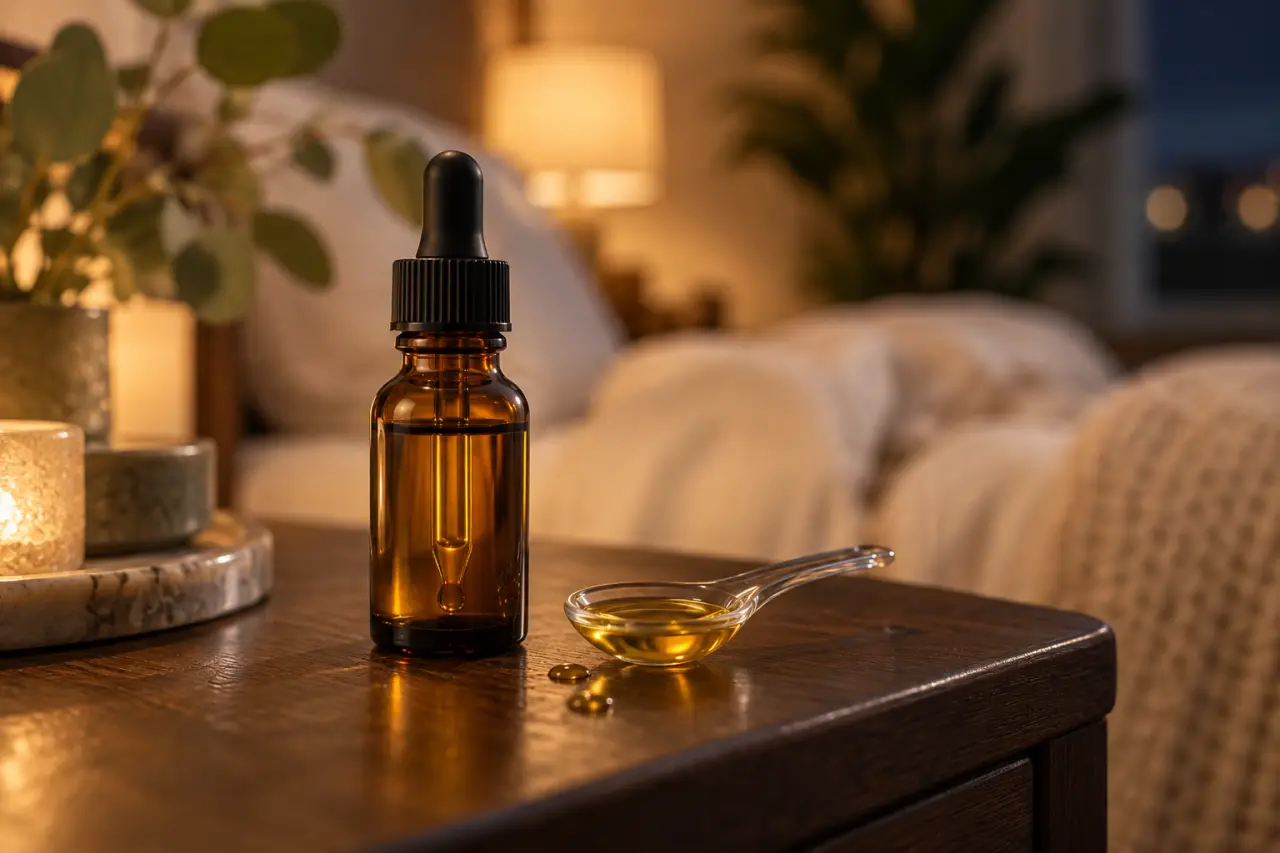 Huile CBD CBN pour le sommeil : apaiser la soirée sans traiter l’insomnie