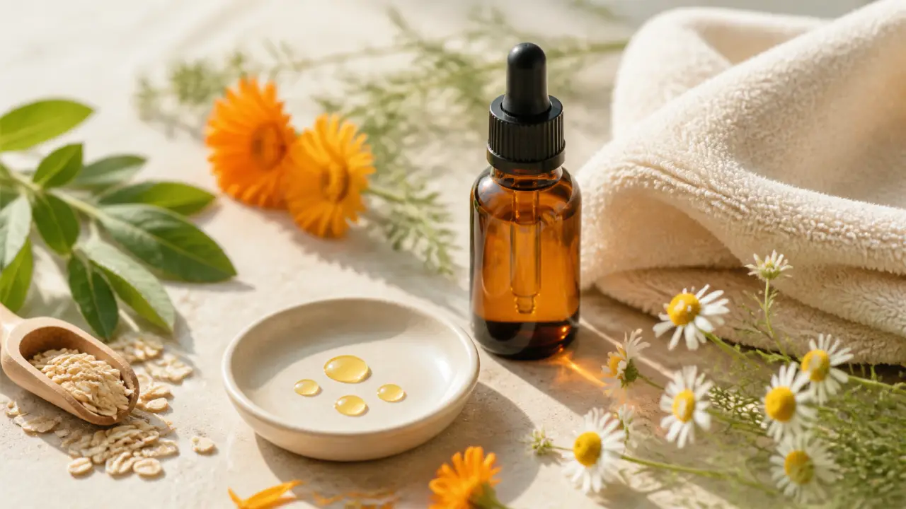 Texture de crème hydratante sur une feuille verte fraîche, lumière douce et ambiance spa